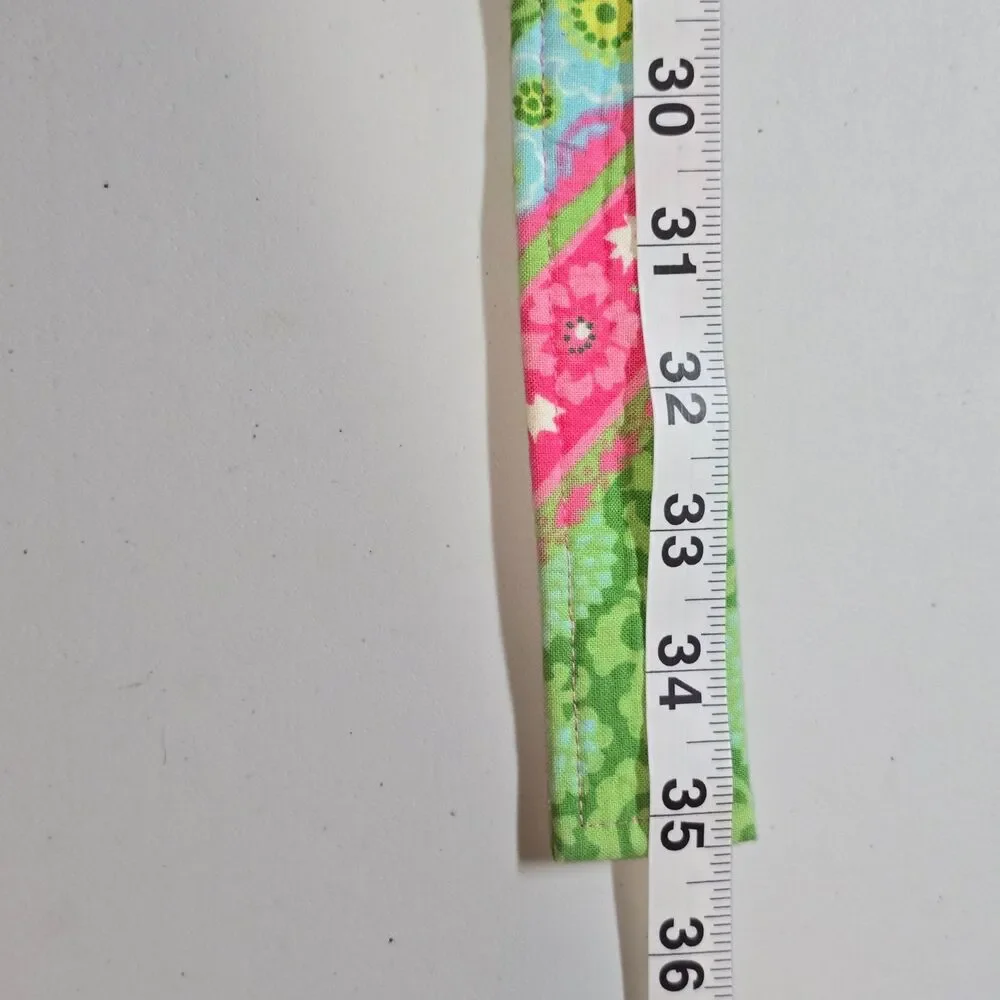 Oliver Green Preppy Pink & Green D Ring Belt Size Small